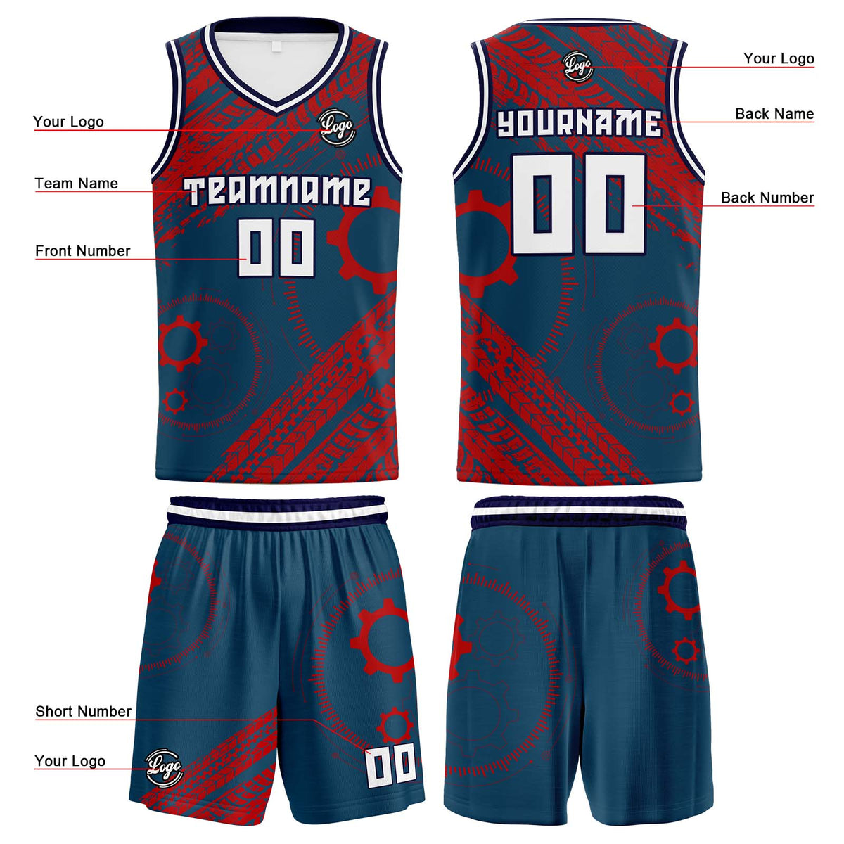 Custom Aegean Blue Basketball Jersey Uniform Suit Printed Your Logo Name Number enthsush