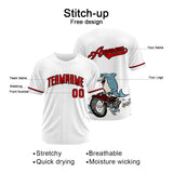 Custom Baseball Uniforms High-Quality for Adult Kids Optimized for Performance Motor shark-White