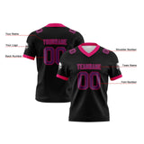 Custom Black White Purple Reversible Gradient Football Jersey Personalized Football Shirts for Men Women  Printed Team Name Number Logo