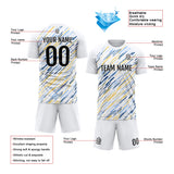 Custom Soccer Jerseys for Men Women Personalized Soccer Uniforms for Adult and Kid White&Black