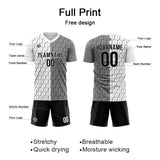 Custom Soccer Jerseys for Men Women Personalized Soccer Uniforms for Adult and Kid White-Gray