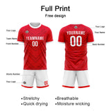 Custom Soccer Jerseys for Men Women Personalized Soccer Uniforms for Adult and Kid Red-White