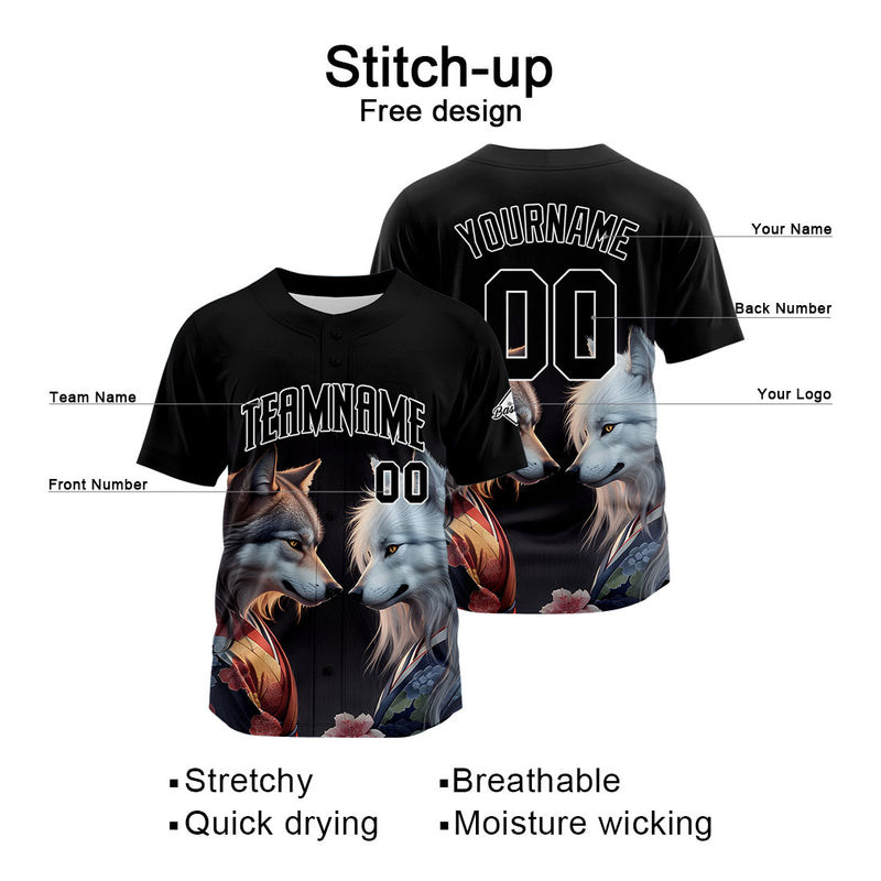 Custom Baseball Uniforms High-Quality for Adult Kids Optimized for Performance Kimono Wolf