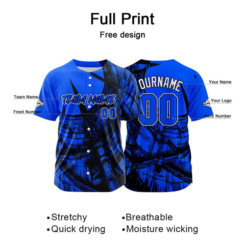 Custom Baseball Uniforms High-Quality for Adult Kids Optimized for Performance Staircase-Royal enthsush