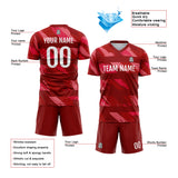 Custom Soccer Jerseys for Men Women Personalized Soccer Uniforms for Adult and Kid Red