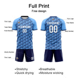 Custom Soccer Jerseys for Men Women Personalized Soccer Uniforms for Adult and Kid Blue-Navy