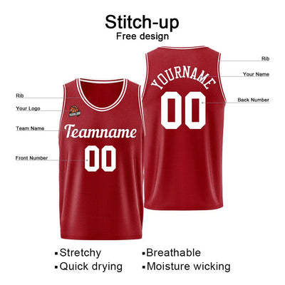 Custom Basketball Jersey for Men &Women & Kid, Athletic Uniform Personalized Stitched Team Name Number Logo enthsush