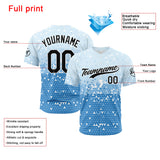 Custom Full Print Design Authentic Baseball Jersey blue