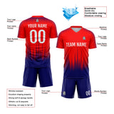 Custom Soccer Jerseys for Men Women Personalized Soccer Uniforms for Adult and Kid Red&Navy&White