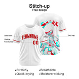 Custom Baseball Uniforms High-Quality for Adult Kids Optimized for Performance Shark-White&Red