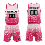 Custom Basketball Jersey Uniform Suit Printed Your Logo Name Number Pink