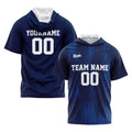 Custom Dark Blue Sleeve Hoodies for Men Women Shirts with Hoods Printed Name Logo enthsush