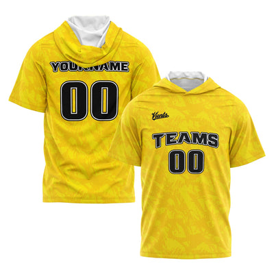 Custom Yellow Sleeve Hoodies for Men Women Shirts with Hoods Printed Name Logo enthsush
