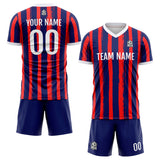 Custom Soccer Jerseys for Men Women Personalized Soccer Uniforms for Adult and Kid Light Red-Navy