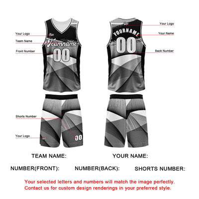 Custom Black Basketball Jersey Uniform Suit Printed Your Logo Name Number enthsush