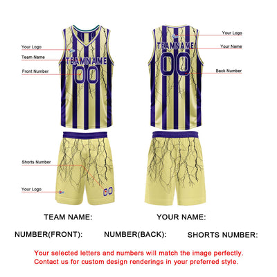 Custom Yellow Blue Reversible Basketball Suit for Adults and Kids Personalized Jersey enthsush