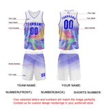 Custom White Basketball Jersey Uniform Suit Printed Your Logo Name Number