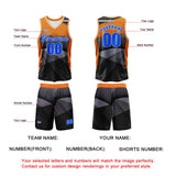 Custom Black Orange Basketball Jersey Uniform Suit Printed Your Logo Name Number