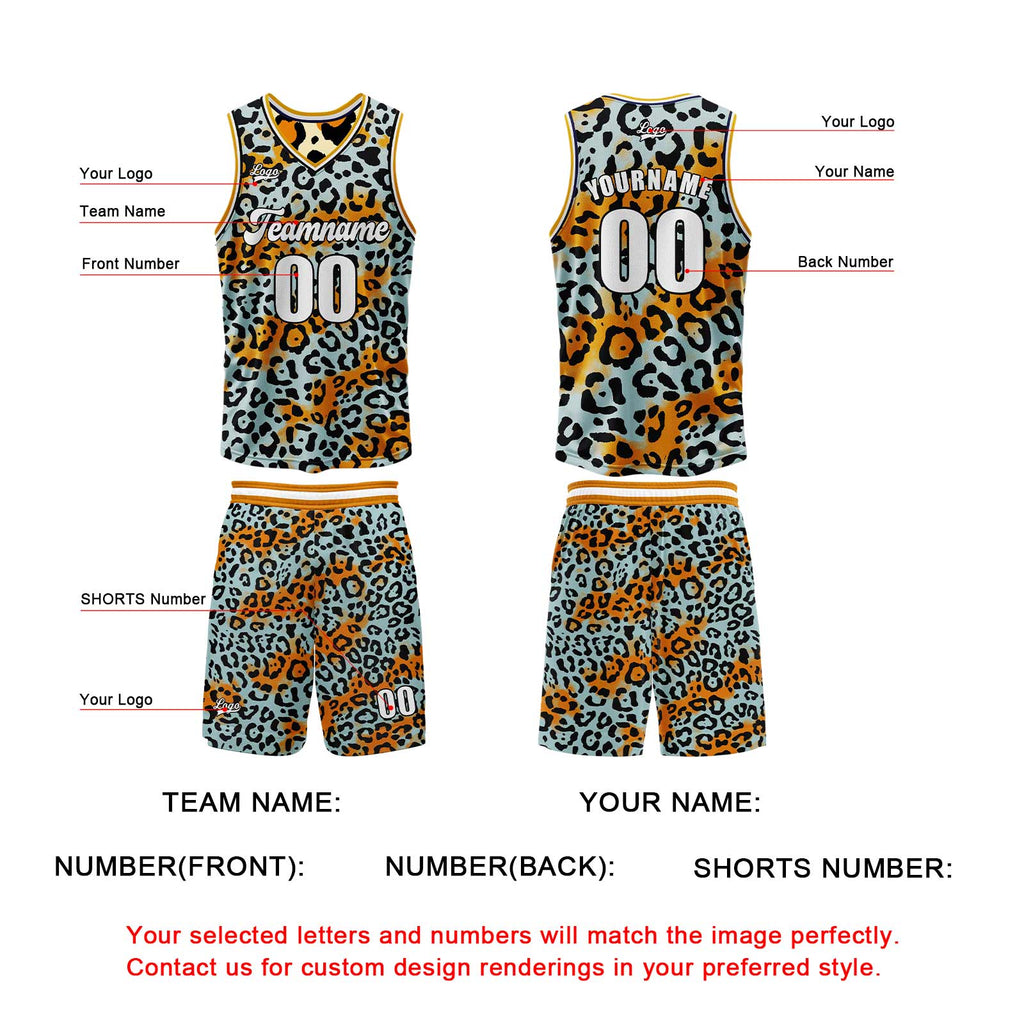 Custom Iceberg Blue Yellow Reversible Basketball Suit for Adults and Kids Personalized Jersey enthsush