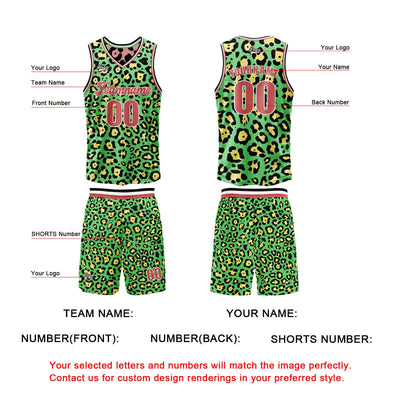 Custom Pink Green Reversible Basketball Suit for Adults and Kids Personalized Jersey enthsush