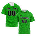 Custom Green Short Sleeve Hoodies for Men Women Shirts with Hoods Printed Name Logo enthsush