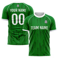 Custom Soccer Jerseys for Men Women Personalized Soccer Uniforms for Adult and Kid Green&White enthsush