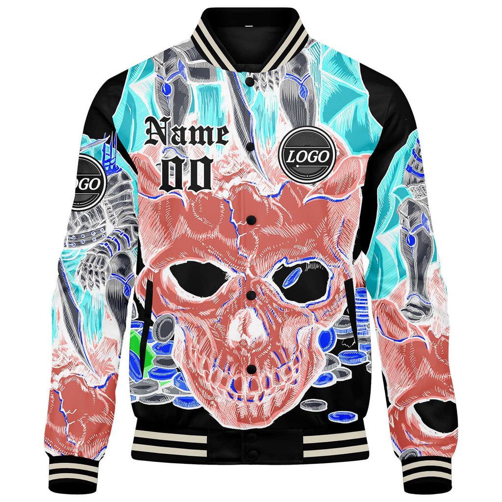 Custom Varsity Jacket Letterman jacket for Men, Women and Youth Pink enthsush