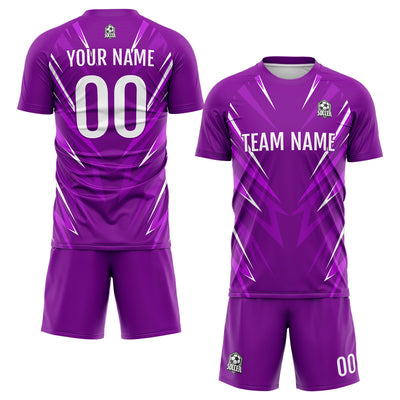 Custom Purple Soccer Jerseys for Men Women Personalized Soccer Uniforms for Adult and Kid enthsush