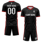 Custom Soccer Jerseys for Men Women Personalized Soccer Uniforms for Adult and Kid Black&Red&White