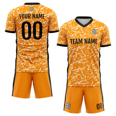 Custom Soccer Jerseys for Men Women Personalized Soccer Uniforms for Adult and Kid Orange enthsush