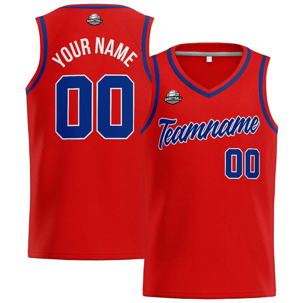 Custom Stitched Basketball Jersey for Men, Women  And Kids Red-Royal enthsush
