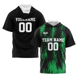 Custom Black Green Sleeve Hoodies for Men Women Shirts with Hoods Printed Name Logo