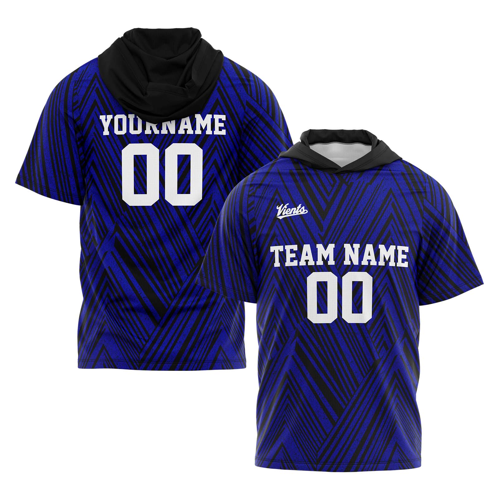 Custom Black Royal Sleeve Hoodies for Men Women Shirts with Hoods Printed Name Logo enthsush