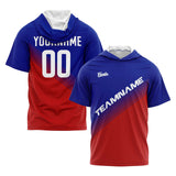 Custom Royal Red Short Sleeve Hoodies for Men Women Shirts with Hoods Printed Name Logo