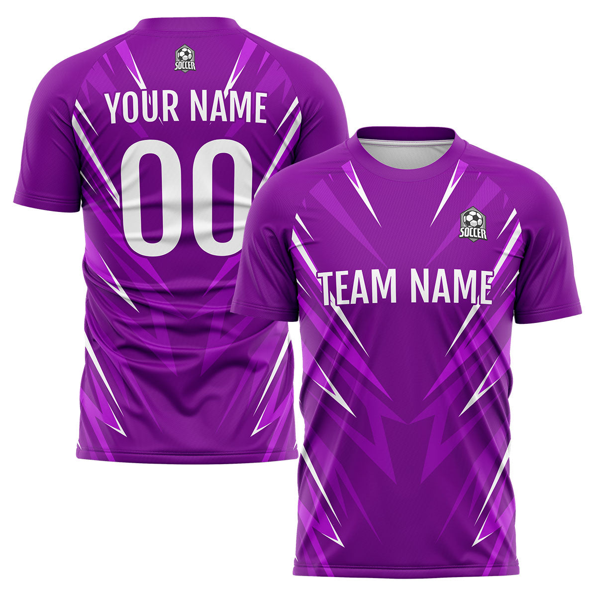 Custom Purple Soccer Jerseys for Men Women Personalized Soccer Uniforms for Adult and Kid enthsush