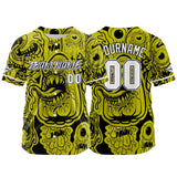 Custom Baseball Uniforms High-Quality for Adult Kids Optimized for Performance Monster-Yellow