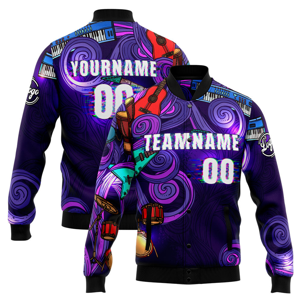 Personalized Custom Men's Jacket Customize Your Team Name, Logo, and Number enthsush