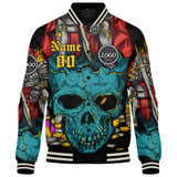 Custom Varsity Jacket Letterman jacket for Men, Women and Youth Teal Yellow