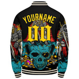 Custom Varsity Jacket Letterman jacket for Men, Women and Youth Teal Yellow