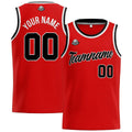 Custom Stitched Basketball Jersey for Men, Women  And Kids Red-Black-White enthsush