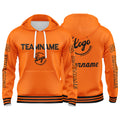 Custom Orange Sweatshirt Hoodie For Men Women Girl Boy Print Your Logo Name Number enthsush