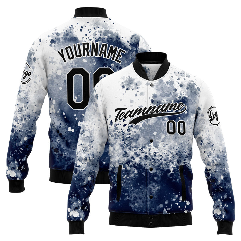 Personalized Custom Men's Jacket Customize Your Team Name, Logo, and Number enthsush