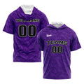 Custom Purple Short Sleeve Hoodies for Men Women Shirts with Hoods Printed Name Logo enthsush