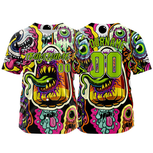 Custom Baseball Uniforms High-Quality for Adult Kids Optimized for Performance Monster-Colorful enthsush