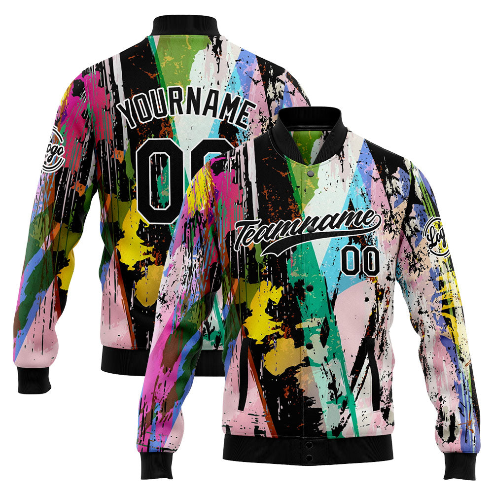 Personalized Custom Men's Jacket Customize Your Team Name, Logo, and Number enthsush