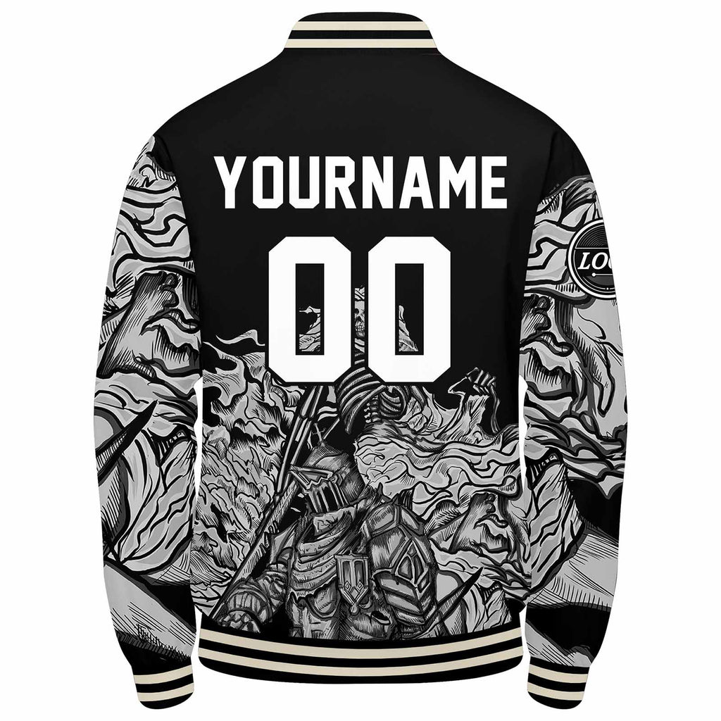 Custom Varsity Jacket Letterman jacket for Men, Women and Youth Grey enthsush
