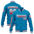 Custom Varsity Jacket Letterman jacket for Men, Women and Youth Blue Red enthsush