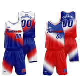 Custom Basketball Jersey Uniform Suit Printed Your Logo Name Number White-Red-Royal