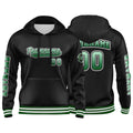 Custom Green Black Sweatshirt Hoodie For Men Women Girl Boy Print Your Logo Name Number enthsush