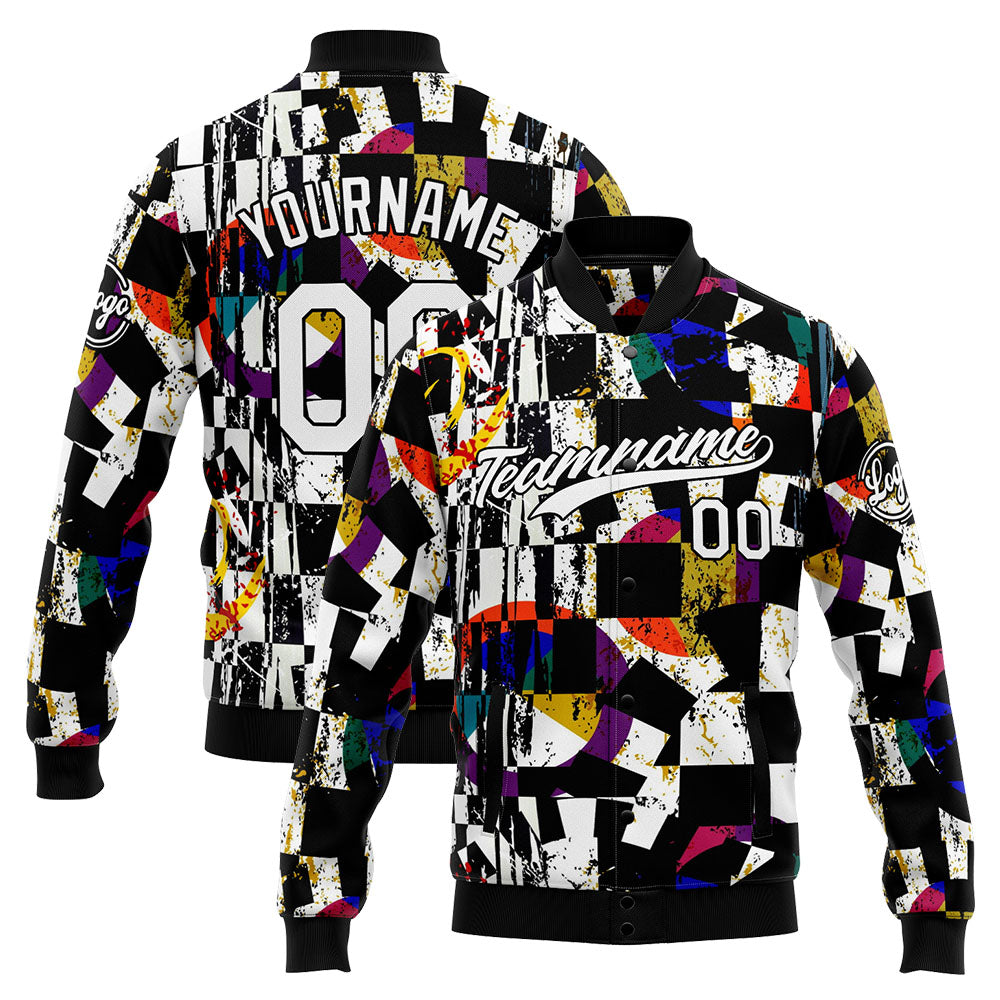 Personalized Custom Men's Jacket Customize Your Team Name, Logo, and Number enthsush